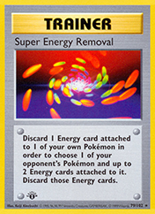 Super Energy Removal Base Set Pokemon Card