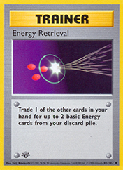 Energy Retrieval Base Set Pokemon Card