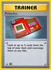 Pokedex Base Set Pokemon Card