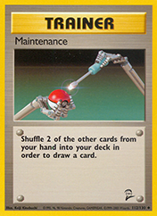 Maintenance Base Set 2 Pokemon Card