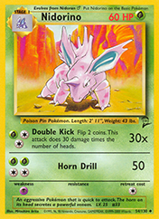 Nidorino Base Set 2 Pokemon Card