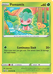 Fomantis Battle Styles Card List