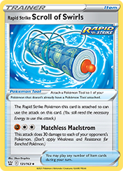 Rapid Strike Scroll of Swirls Battle Styles Pokemon Card