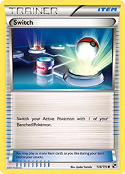 Switch Black & White Pokemon Card