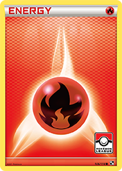 Fire Energy Black & White Pokemon Card