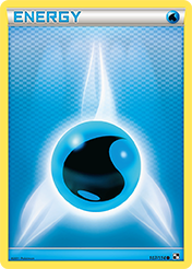 Water Energy Black & White Pokemon Card
