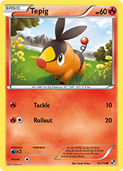 Tepig Black & White Card List