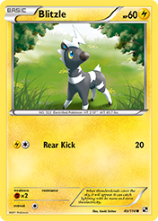 Blitzle Black & White Pokemon Card