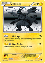 Zekrom Black & White Pokemon Card