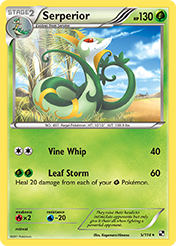 Serperior Black & White Pokemon Card