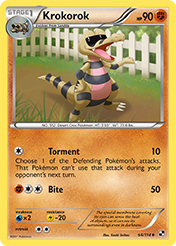 Krokorok Black & White Pokemon Card