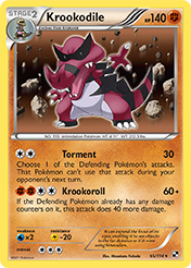 Krookodile Black & White Pokemon Card