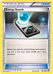 Energy Search Black & White Pokemon Card