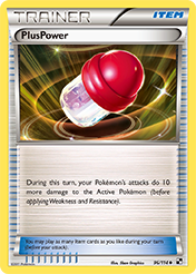 PlusPower Black & White Pokemon Card
