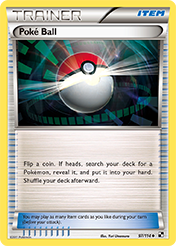 Poke Ball Black & White Pokemon Card