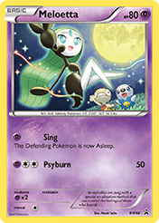 Meloetta BW Black Star Promos Pokemon Card