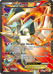 White Kyurem-EX Boundaries Crossed Pokemon Card