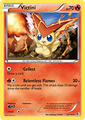 Victini Boundaries Crossed Pokemon Card