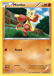 Mienfoo Boundaries Crossed Pokemon Card
