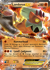 Landorus-EX Boundaries Crossed Pokemon Card