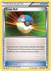 Great Ball BREAKpoint Pokemon Card