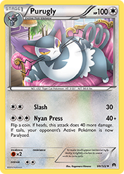 Purugly BREAKpoint Pokemon Card