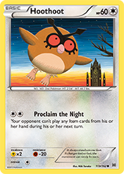 Hoothoot BREAKthrough Pokemon Card