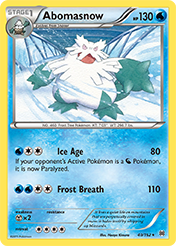 Abomasnow BREAKthrough Pokemon Card