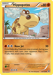 Hippopotas BREAKthrough Pokemon Card