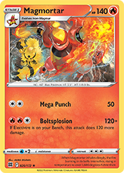 Magmortar Brilliant Stars Pokemon Card