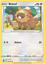 Bidoof Brilliant Stars Pokemon Card