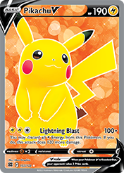 Pikachu V Brilliant Stars Pokemon Card
