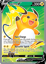 Raichu V Brilliant Stars Pokemon Card