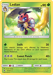 Ledian Burning Shadows Card List