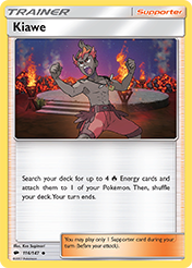 Kiawe Burning Shadows Pokemon Card
