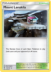 Mount Lanakila Burning Shadows Pokemon Card