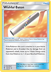 Wishful Baton Burning Shadows Pokemon Card