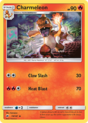 Charmeleon Burning Shadows Card List