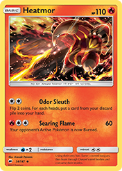 Heatmor Burning Shadows Pokemon Card