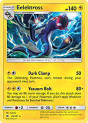Eelektross Burning Shadows Pokemon Card