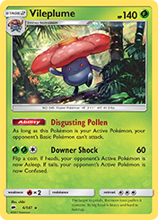 Vileplume Burning Shadows Card List