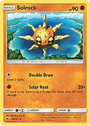Solrock Burning Shadows Pokemon Card