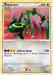 Rayquaza Call of Legends Card List