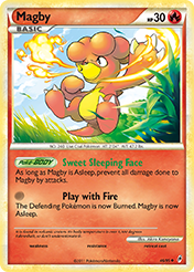 Magby Call of Legends Pokemon Card