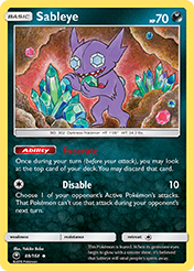 Sableye Celestial Storm Pokemon Card
