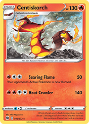 Centiskorch Champion's Path Pokemon Card