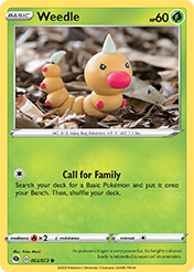 Weedle Champion's Path Card List