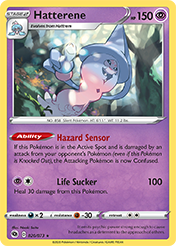 Hatterene Champion's Path Pokemon Card