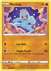 Machop Champion's Path Pokemon Card