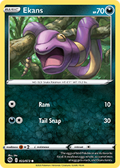 Ekans Champion's Path Pokemon Card